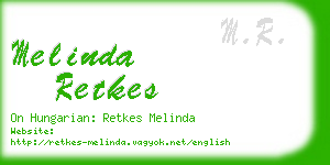 melinda retkes business card